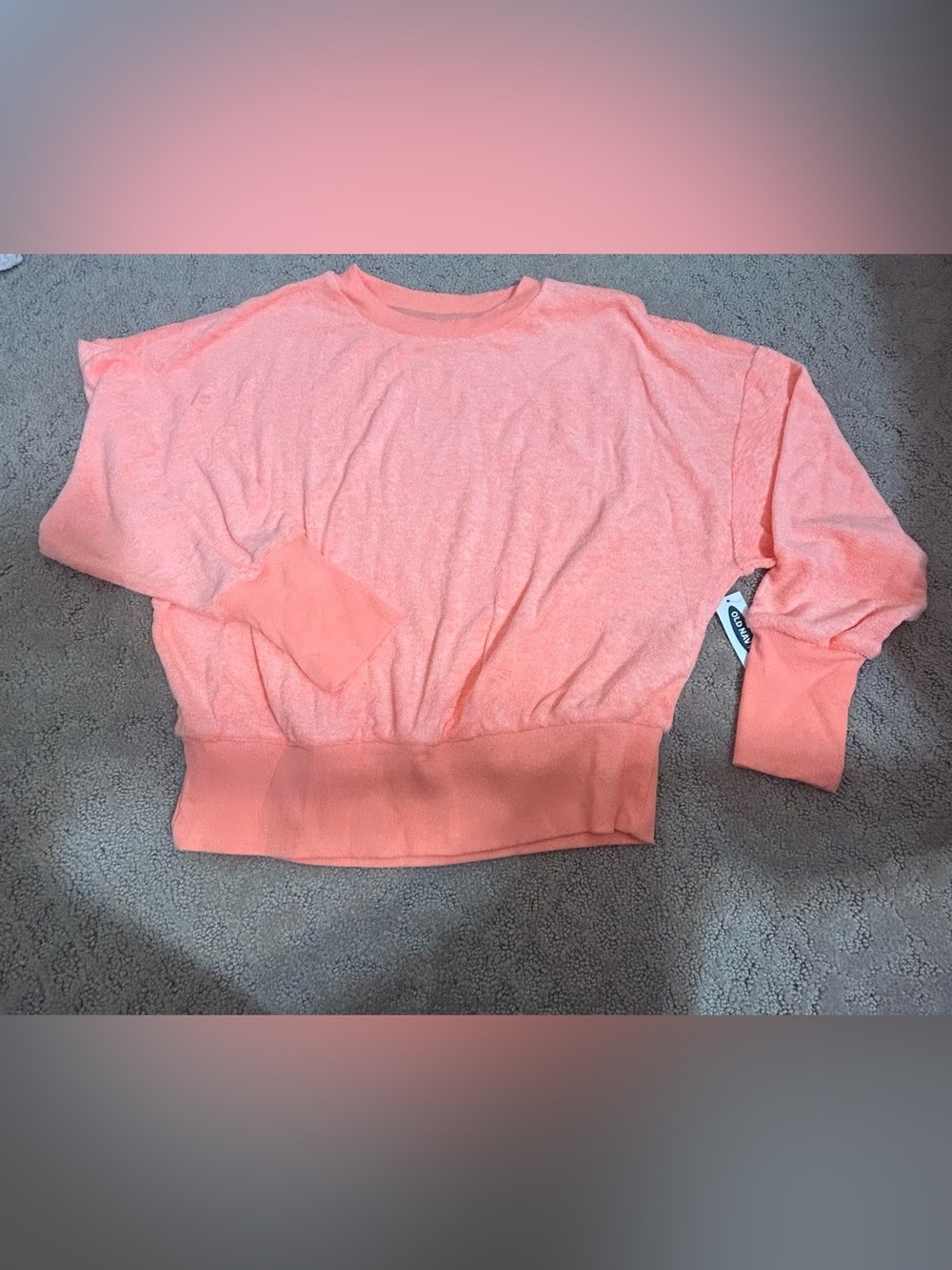 Old Navy Coral Lightweight Pullover Sweater